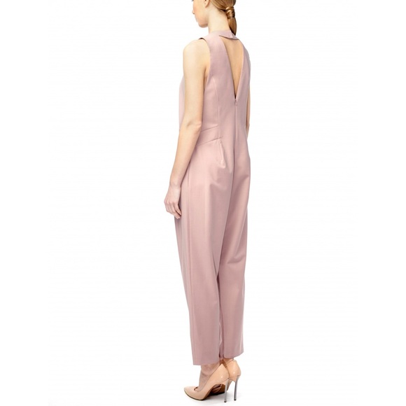 Pale Pink Sleeveless Jumpsuit - Picture 3 of 6